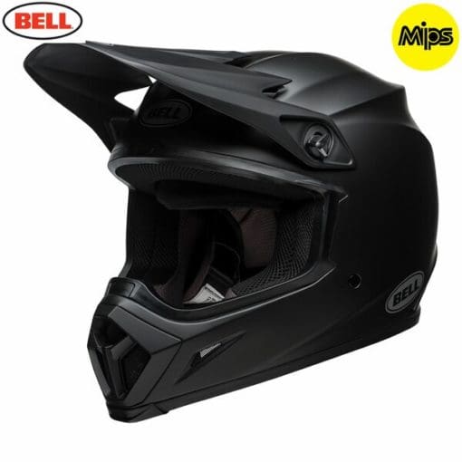 Bell MX 2021 MX-9 Mips Adult Helmet (Matte Black) - Image 4