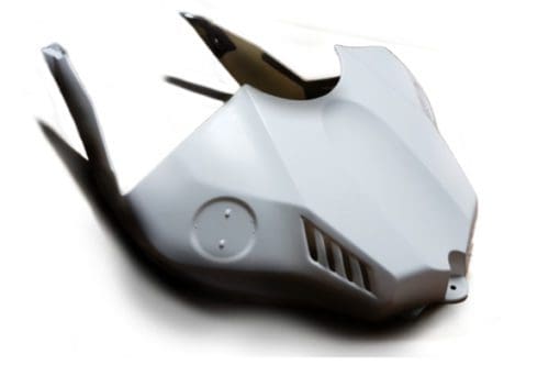 Lacomoto Yamaha R1 fibreglass tank airbox cover Mk2